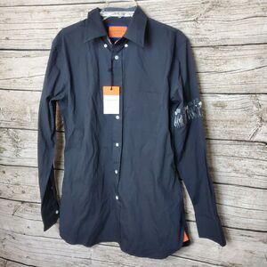 Rockridge Black Button Down Long Sleeve Shirt Size Large NWT